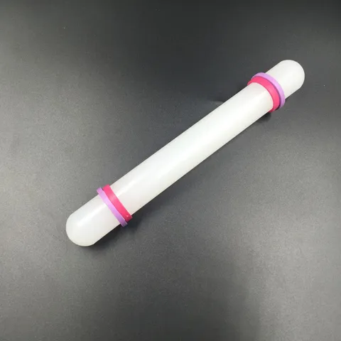 Non Stick Plastic Rolling Pin For Baking Fondant Cake And Pastry Dough Roller Kitchen Baking Tool White