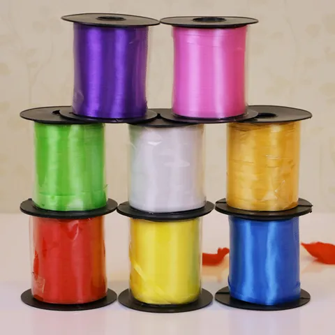 Kunststoff Band Spule Ballon Band Für Hochzeit Party Geschenkverpackung Stühle Tisch DIY Schleife Dekoration Bastelzubehör