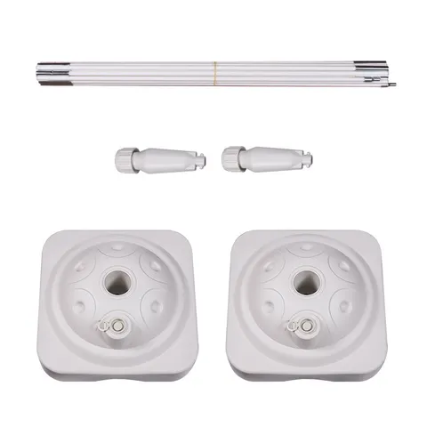 Kit de Support d'Arche de Ballon Réglable Avec Bases Remplissables d'Eau et Tiges Pliables pour Décoration de Fête Mariage