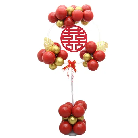 Plastic Balloon Arch Stand Circle Column Wreath Frame Round Balloon Holder For Wedding Birthday Party Decoration Road Lead Display