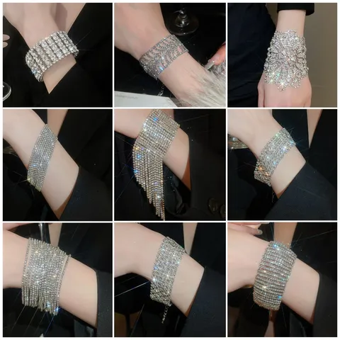 Luxus Kupfer Strass Armband Für Damen Glänzend Geometrisch Schmetterling Armband Manschette Elegant Charme Gliederschmuck Mehrlagig Quaste Modischer Schmuck Geschenk