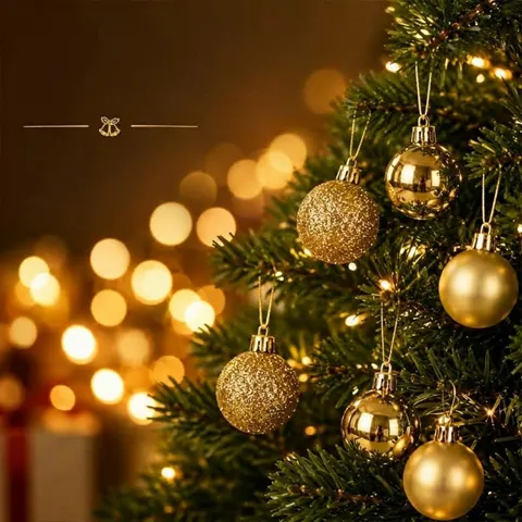 Modern Electroplated Plastic Christmas Balls Set Shiny Matte Glitter Baubles Creative Christmas Tree Hanging Ornaments Holiday Party Home Decor Decorating