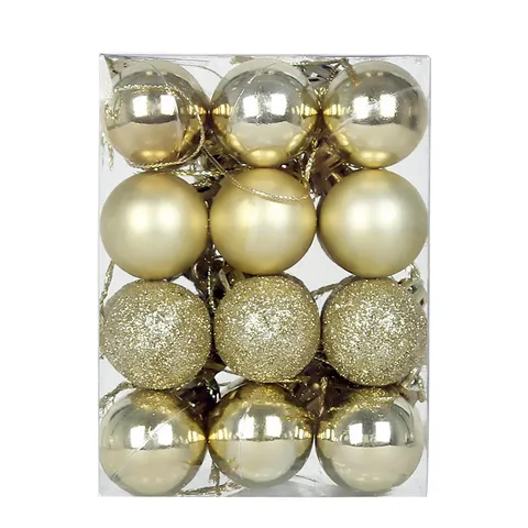 Modern Galvanisiert Kunststoff Weihnachtskugeln Set Glänzend Matt Glitzer Christbaumkugeln Kreative Weihnachtsbaum Hängende Ornamente Feiertag Party Home Decor Dekorieren