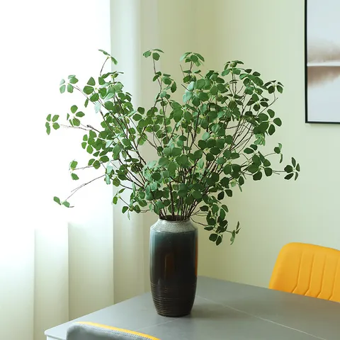 High Grade Artificial Flower Green Plant Lotus Leaf Ornament Simulation Plants For Home Soft Decoration Interior Design