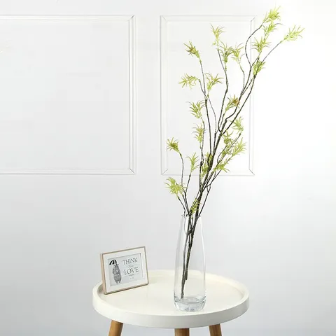 Artificial Willow Bud Branch Fake Green Plants Silk Flower Stem For Home Wedding Party Photography Prop Floral Arrangement