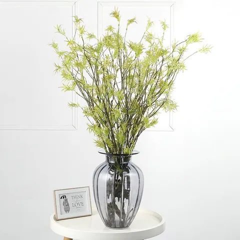 Artificial Willow Bud Branch Fake Green Plants Silk Flower Stem For Home Wedding Party Photography Prop Floral Arrangement
