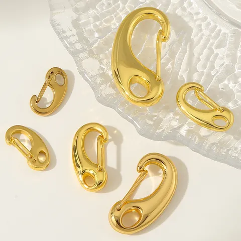 Chiusura ad Aragosta in Acciaio Inossidabile 316L Lucidatura a Specchio Moschettone Oro Argento Connettore Gioielli DIY per Collana Braccialetto