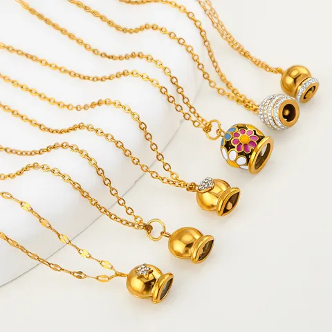 Ciondoli a Campana in Acciaio Inossidabile a Forma di Fiore Cuore Stella Strass per Fai da Te Collana Orecchini Creazione di Gioielli Smalto Oro Argento