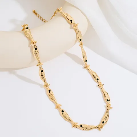 Collar de Tema Océano para Mujer Chapado en Oro Aleación Concha Perla Colgante Collar Moda Joyería Regalo