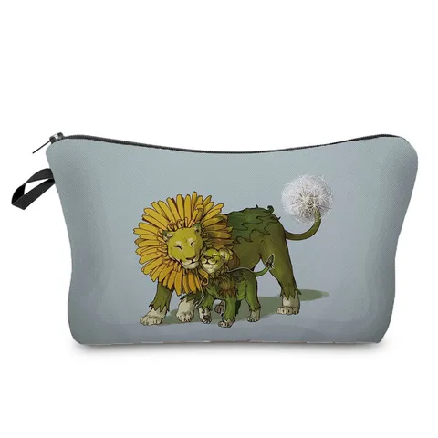 Multifunktionale Polyester Kosmetiktasche Modisch Bedruckt Schmetterling Blumen Make Up Organizer Reißverschluss Mäppchen Für Reisen Damen Schule