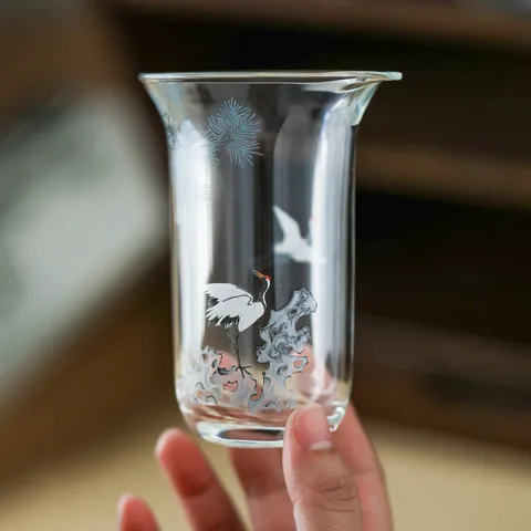 Cinese Pino Gru Vetro Tè Coppa della Giustizia Borosilicato Resistente al Calore Brocca Tè Gongdao Cup Accessorio