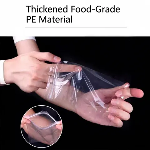 Disposable Popsicle Bags Ice Pop Bags With Self Sealing Food Grade Transparent Ice Tube Bags For Homemade Frozen Snacks