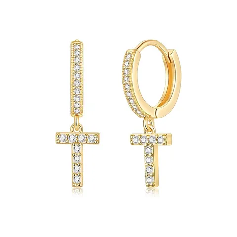 Orecchini Pendenti con Iniziali dell'Alfabeto in Rame Dorato con Strass Gioielli Personalizzati per Donne Ragazze Regalo Estivo