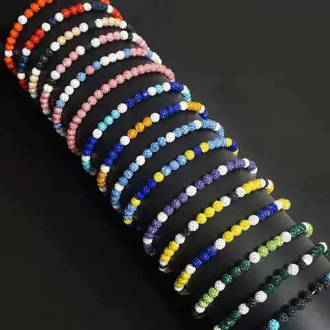 Collier de Perles de Baseball en Strass de Cristal Hip Hop Chaîne Ras du Cou Iced Out Multicolore Tendance pour Hommes Femmes Bijoux Punk Cadeau