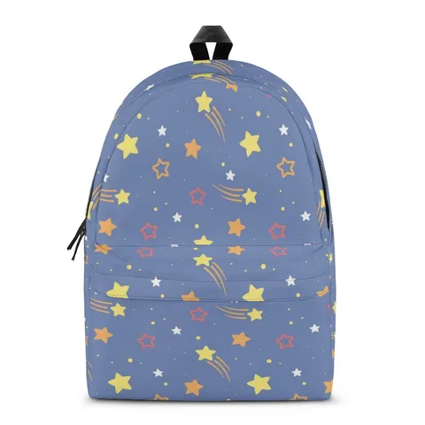 Kids Cartoon Rabbit Printed Backpack Polyester School Bag For Students Lightweight Casual Travel All-over Print Zip Daypack