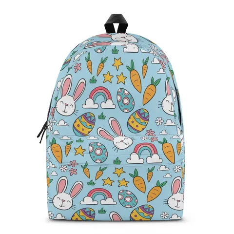 Kids Cartoon Printed Backpack Casual Polyester School Bag For Students Lightweight Shoulder Bookbag Everyday Travel Daypack