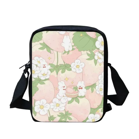 Sac à Bandoulière en Polyester à la Mode Imprimé Animal de Dessin Animé Mouton Frais Petit Sac à Bandoulière pour Femmes Voyages Quotidiens Sac Messager Graphique