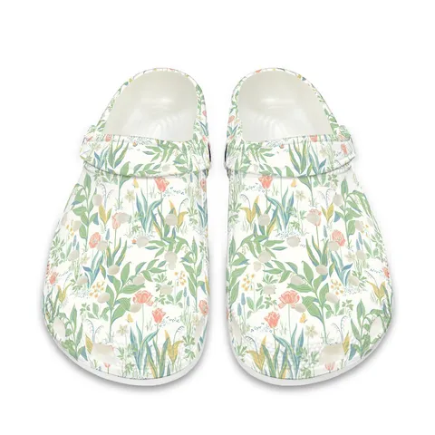Damen Casual Blumenmuster Garten Clogs Leichtes EVA Atmungsaktive Slipper Sandalen Für Outdoor Indoor Alltagsgebrauch
