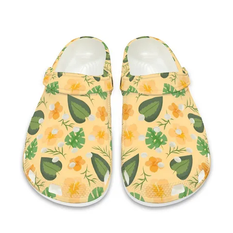 Pflanze Ahornblatt Muster EVA Clogs Für Herren Damen Sommer Atmungsaktive Weiche Sohle Garten Schuhe Strand Sandalen