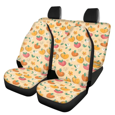 Universal Autositzbezüge Schützendes Fruchtmuster Bedruckt Polyester Vorne Hinten Kissen Für SUV Innenraum Zubehör