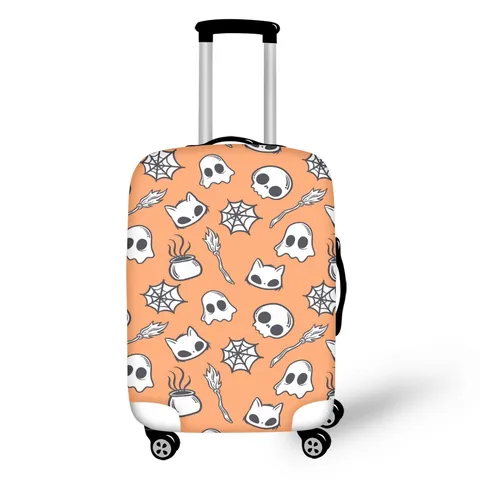Coprivaligia Elastico Teschio di Halloween Protezione per Valigia da Viaggio Stampa Teschio Messicano Giorno dei Morti Custodia Antipolvere per Valigia
