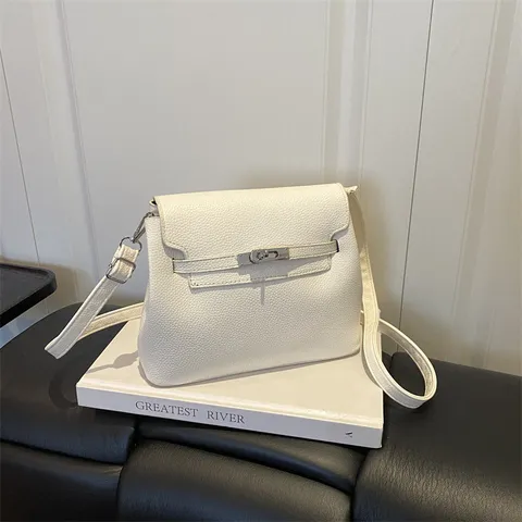 Sac à Main Bandoulière Poignée Supérieure en Cuir PU pour Femmes Classique Tourniquet Satchel Casual Quotidien Rétro Élégant Mode