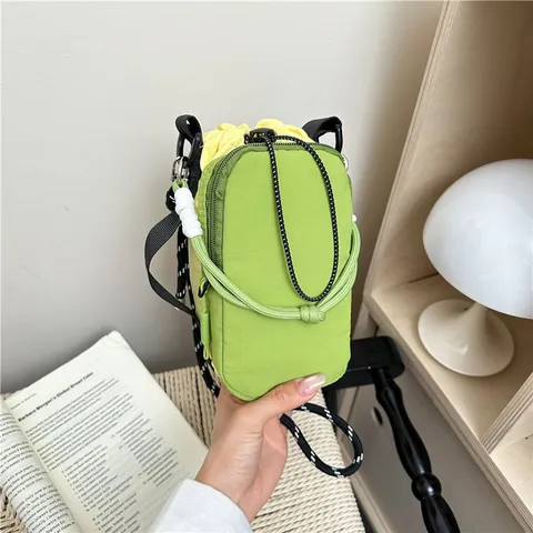 Γυναίκες Μικρή Τσάντα Χιαστί Ins Style Nylon Casual Shoulder Phone Bag Cute Outdoor Portable Water Cup Bag Travel Purse