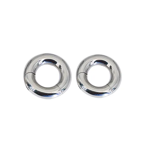 Minimalist Titanium Steel Seamless Nose Ring Hoop For Universal Body Piercing Lip Ring Ear Cartilage Helix Hoop Earring Silver