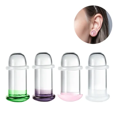 Glas Ohrdehner Körperschmuck Piercing Stecker Ohr Erweiterung Stretcher Modeschmuck