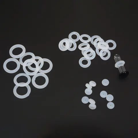 Transparent Silicone Earring Back Only Anti Friction Rubber O-Ring For Ear Stud Nose Stud Fixing Piercing Jewelry Accessories