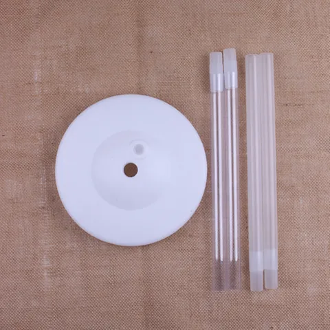 Base de Colonne de Ballon en PVC Tige de Cristal Claire Support d'Arche de Ballon Base Remplissable d'Eau pour Mariage Fête