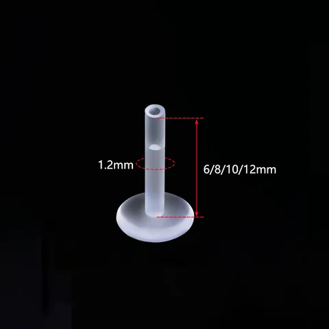 Helder Acryl Lippiercing Basis Vervanging Body Piercing Staaf Component Geometrisch Gepolijst Algemene Sieraden Accessoire