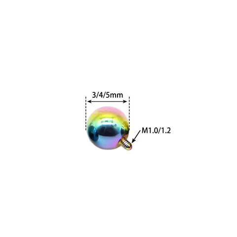 316L Edelstahl Außengewinde Piercing Ersatzkugeln Kegel Body Jewelry DIY Zubehör Zubehör