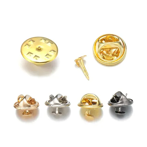 Metal Butterfly Clutch Back Pins Badge Brooch DIY Accessories Metal Replacement Pin Backs Blank Clutch Backs Insignia Findings