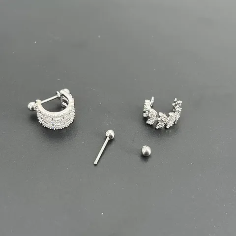 Edelstahl Knorpel Helix Stecker Piercing Ohrring Geometrisch Strass Ohrklemme Barbell Piercing Körperschmuck Für Damen Herren