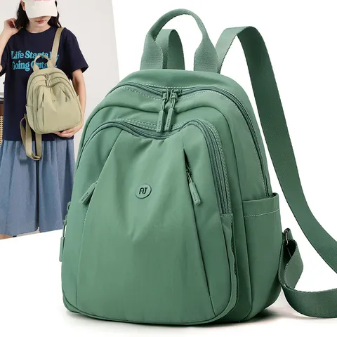 Women Casual Nylon Backpack Fashion Oxford Cloth Travel School Bag Waterproof Daily Daypack Lightweight Shoulder Bag