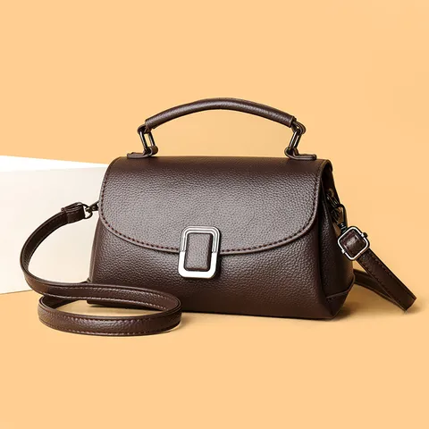 Damen PU Leder Umhängetasche Japanischer Koreanischer Stil Kleine Quadratische Tasche Elegante Pendler Schultertasche Mode Handtasche