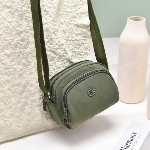 Mountain Style Casual Minimalist Small Crossbody Bag Women Lightweight Multi-Compartment Travel Hiking Shoulder Bag