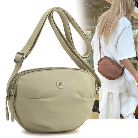 Women's Casual Nylon Crossbody Bag Mini Solid Color Messenger Bag Lightweight Daily Shoulder Bag Fashion Handbag