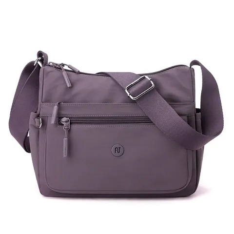 Women's Casual Nylon Crossbody Bag Lightweight Multi-Pocket Shoulder Bag Travel Commuter Dumpling Bag Fashion Handbag