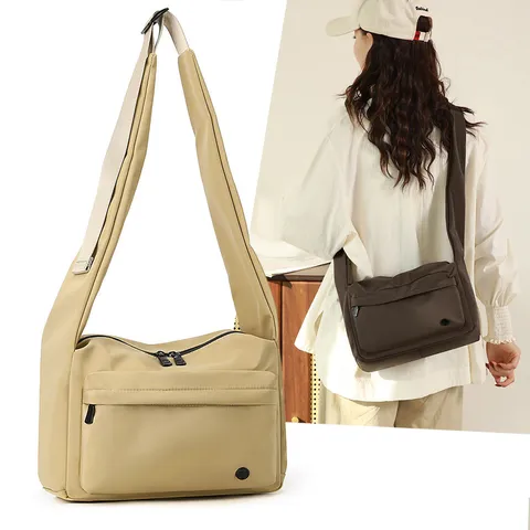 Donne Nylon Borsa a Tracolla Grande Capacità Commuter Messenger Bag Casual Versatile Singola Borsa a Spalla Borsa