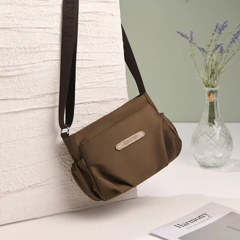 Sac Bandoulière Décontracté en Tissu Oxford pour Femmes Léger Grande Capacité Sac à Épaule Minimaliste Urbain Assortiment Quotidien