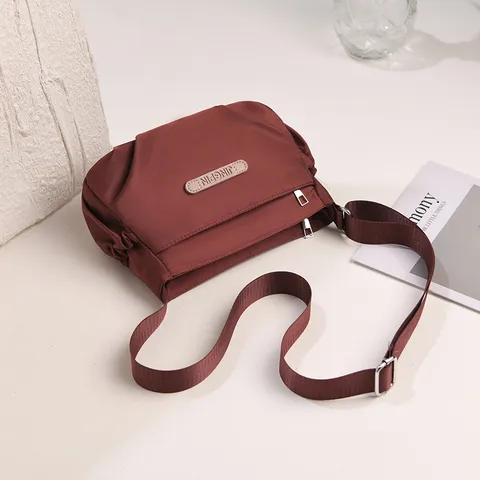 Sac Bandoulière Décontracté en Tissu Oxford pour Femmes Léger Grande Capacité Sac à Épaule Minimaliste Urbain Assortiment Quotidien