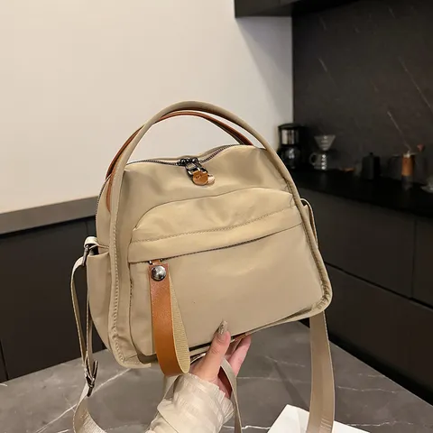 Sac Bandoulière Décontracté en Tissu Oxford pour Femmes Mode Polyvalent Grande Capacité Sac d'Épaule Poignée Supérieure