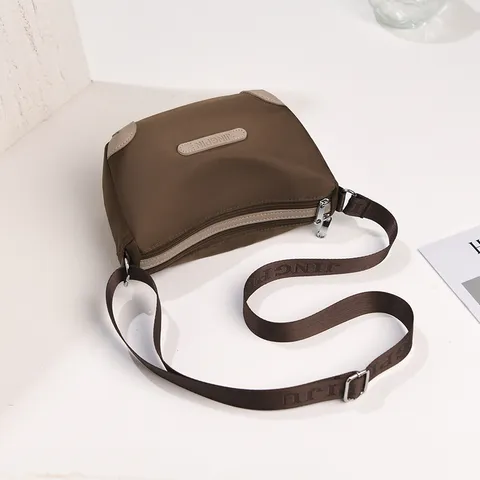 Femmes Décontracté Couleur Unie Tissu Oxford Sac Bandoulière Mode Polyvalent Sac Épaule Unique Voyage Trajet Quotidien Sac Main