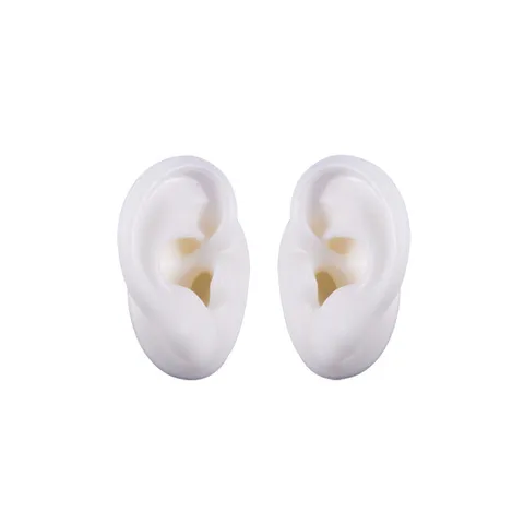 Soft Silicone Human Ear Model Simulation Ear For Jewelry Display Piercing Practice Tattoo Training Teaching Simulation Model