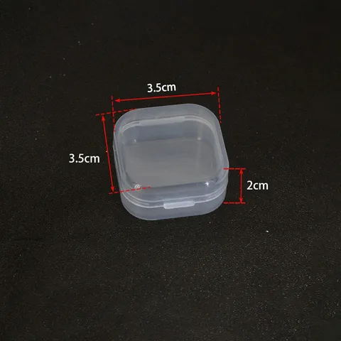 Transparent Plastic Storage Container Organizer For Earplugs Jewelry Small Items Clear Desktop Sundries Holder