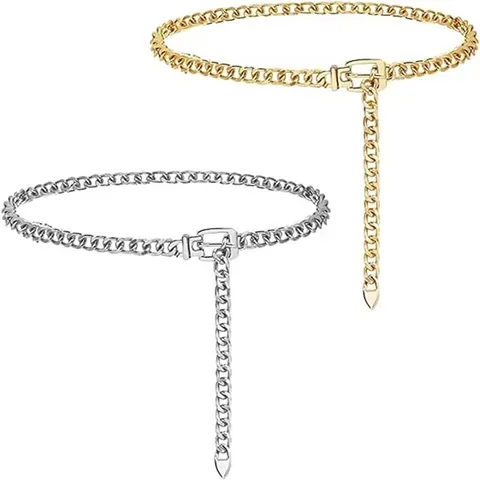 Punk Metal Waist Chain Sexy Body Chain Electroplated Hip Hop Layered Waist Belt For Women Party Fashion Jewelry