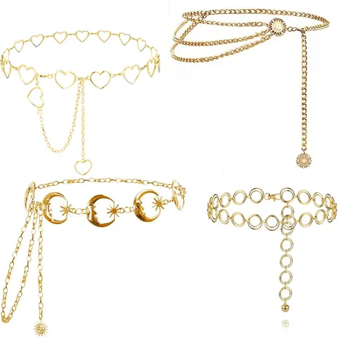 Retro Metal Waist Chain Multi-Layer Chain Body Chain Fashion Jewelry Accessories For Women Party Daily Wear
