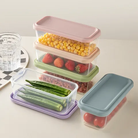 Silicone Bento Box Set Transparent Visual Lunch Box Microwave Safe Food Storage Container For School Office Outdoor